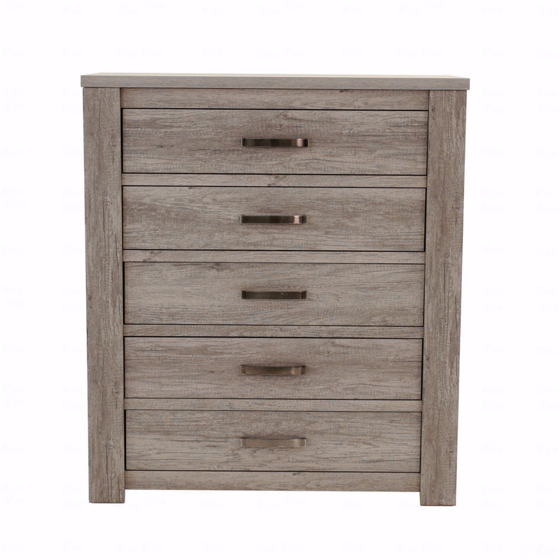 Armoire de rangement à 5 tiroirs 1 chambre Rustic Simple