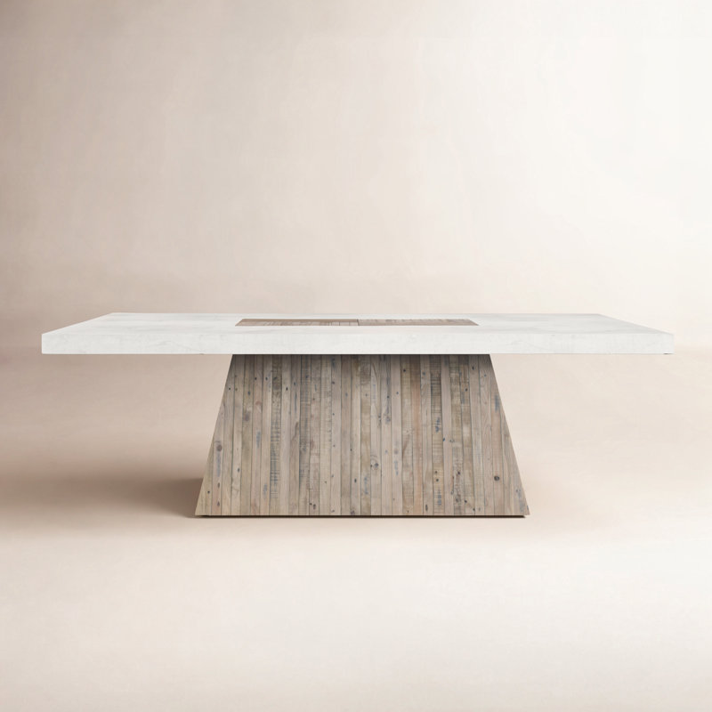 Ines 94" Pedestal Dining Table