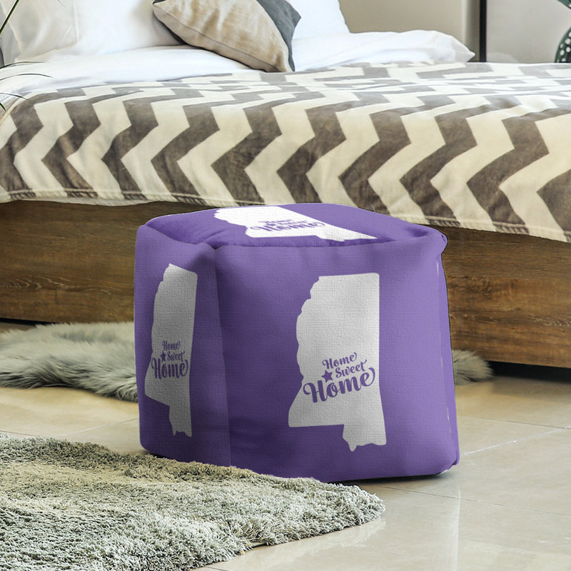 Repose-pieds à cubes jackson jackson home, Mauve