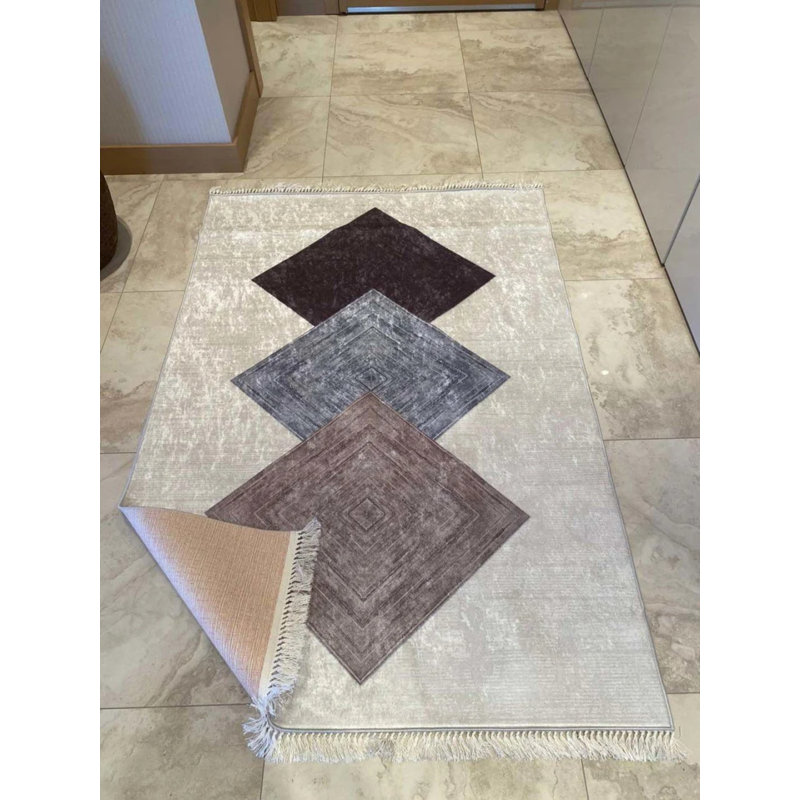 Tapis Masanao avec envers antidérapant, Tapis de couloir 5 pi 11 po x 16 pi 5 po