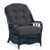 Chaise avec accoudoirs en rotin Everglade