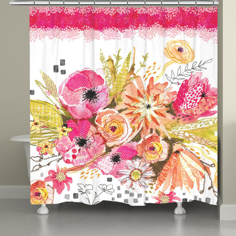 Rideau de douche Peachy Blossoms