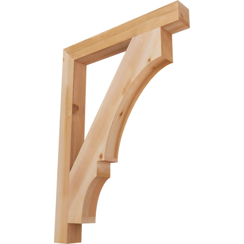 Support de bloc Balboa, L 3 1/2 po x P 32 po x H 44 po, Cèdre rouge de l'Ouest lisse
