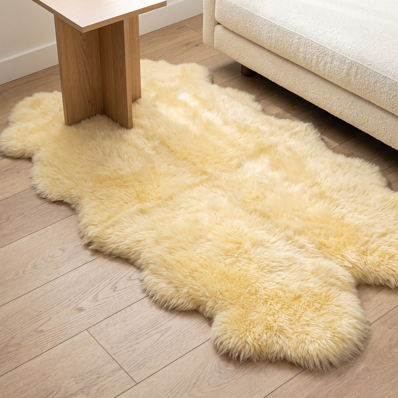 Izola Handmade Sheepskin Rug, 2' x 3'