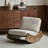 Stylish striped solid wood rocking chair