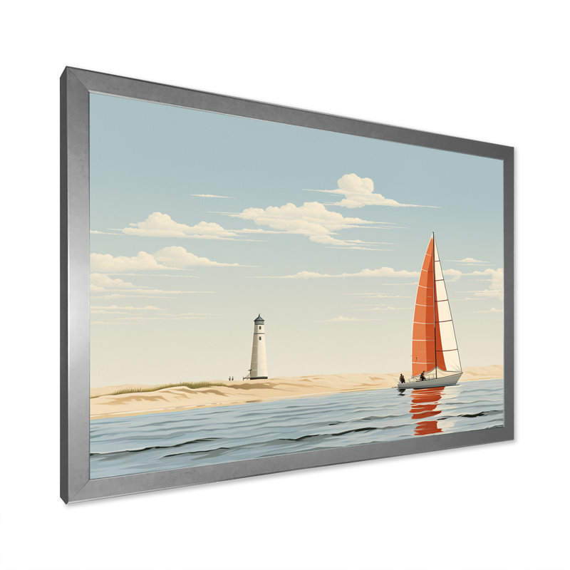 Almida - reproduction sur toile, Cadre simple argenté, H 34 po x l 44 po x P 1,5 po