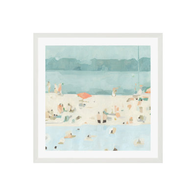 Sea Glass Sandbar II by Emma Scarvey - Single Picture Frame Painting
