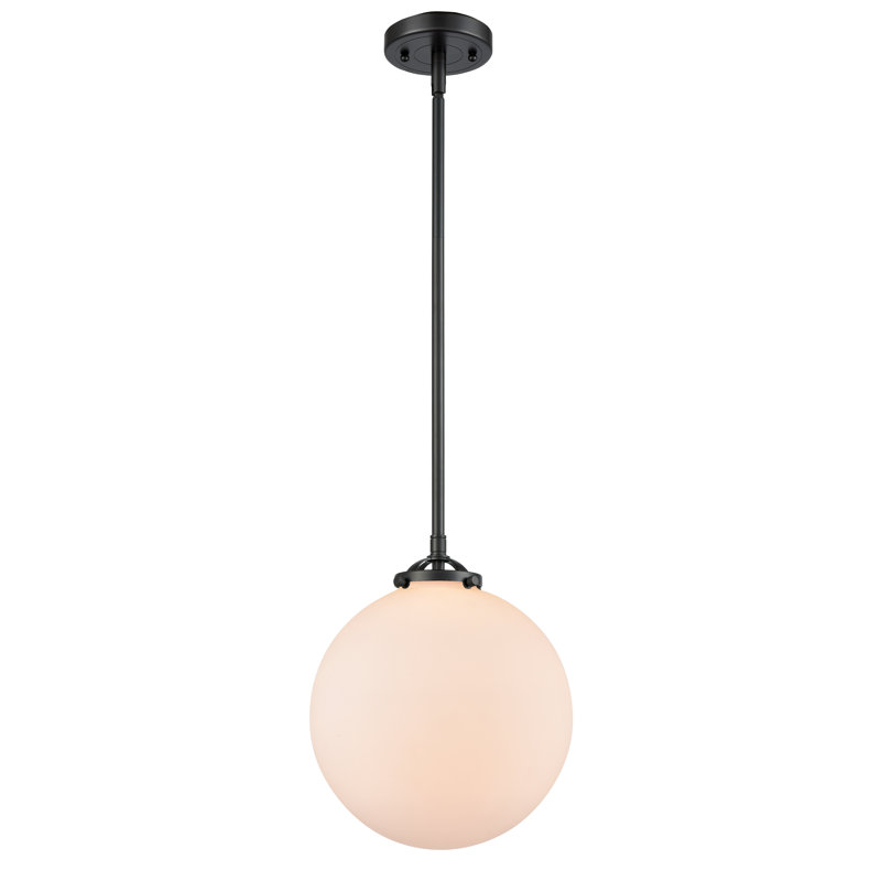 Clementina 1 - Light Single Pendant, Matte White, LED, Oil Rubbed Bronze