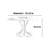 Light luxury modern simple round rock table-102437782