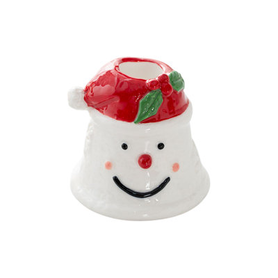 Père Noël bonhomme de neige porte-bougie en céramique festive porte-bougie romantique