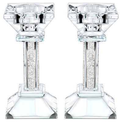 Bougeoir de table en cristal 5,3 po