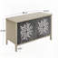 Buffet moderne à 4 portes avec tablettes réglables pour un rangement polyvalent dans les espaces de vie, de salle à manger et de cuisine