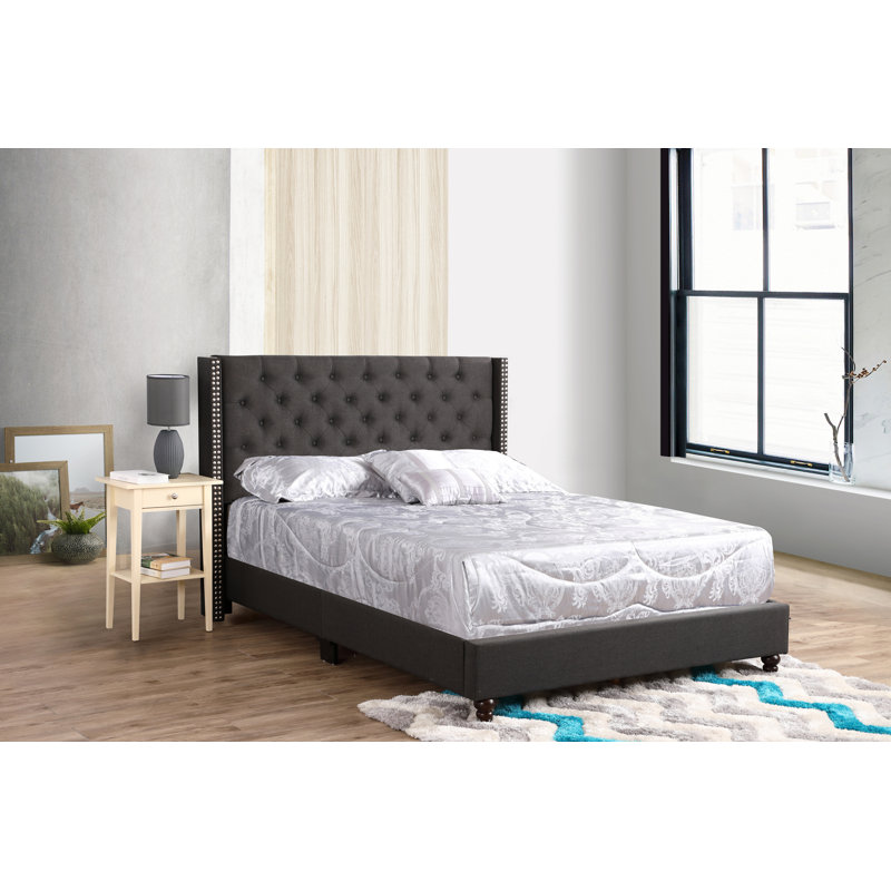 Elegant Transitional Upholstered Bed