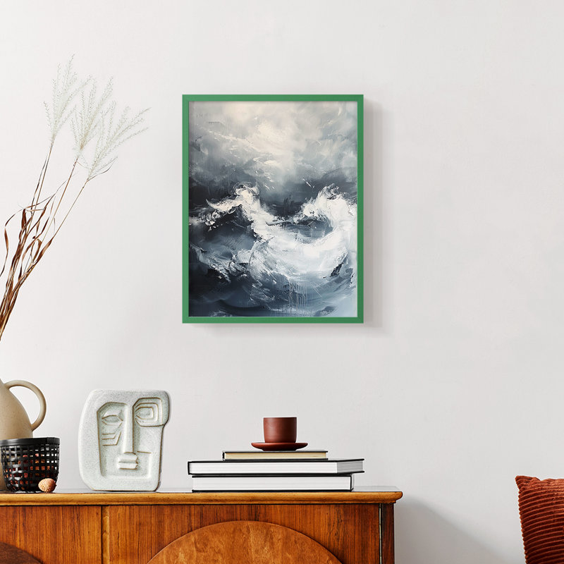 NAUTICAL Series CC III - Impression encadrée de qualité supérieure - Prêt à être accroché - Aucun clou requis, Vert