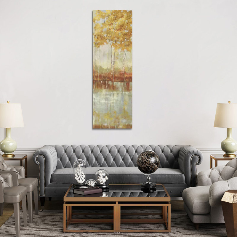 Reflections II by Allison Pearce - Wrapped Canvas Panoramic Painting, 182.88 cm H x 60.96 cm W x 3.175 cm D