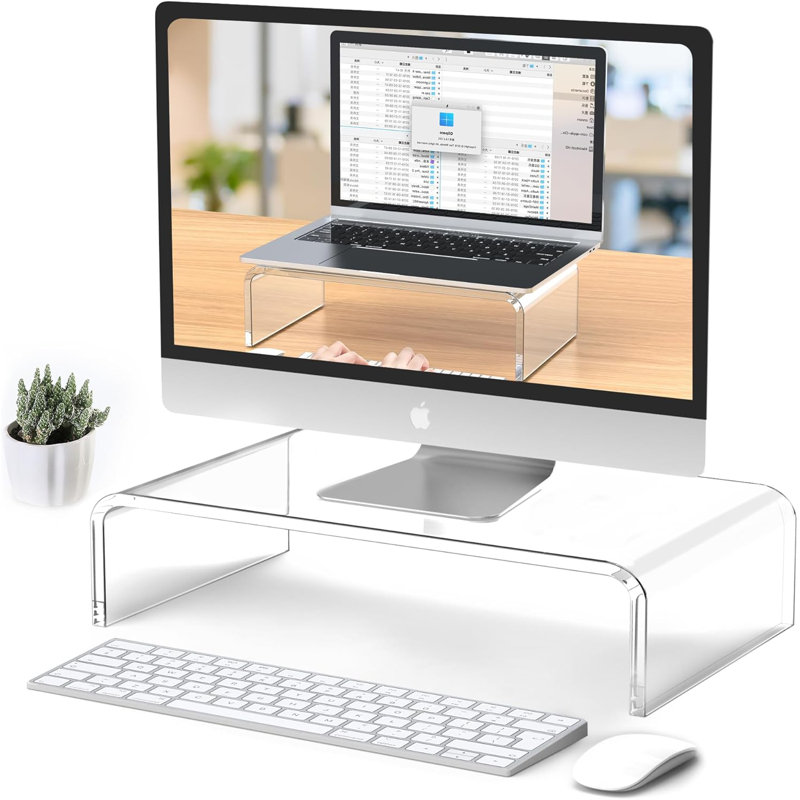 Support en acrylique pour écran d'ordinateur portable et support d'ordinateur portable