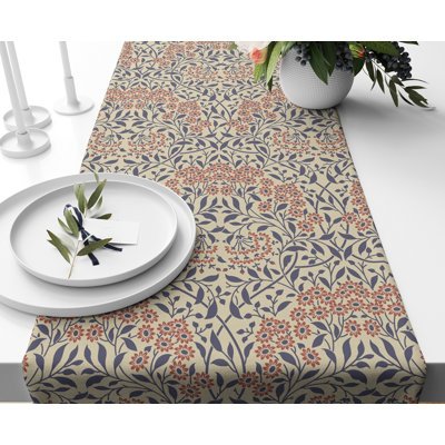 Michaelmas Daisy Blue - William Morris Table Runner
