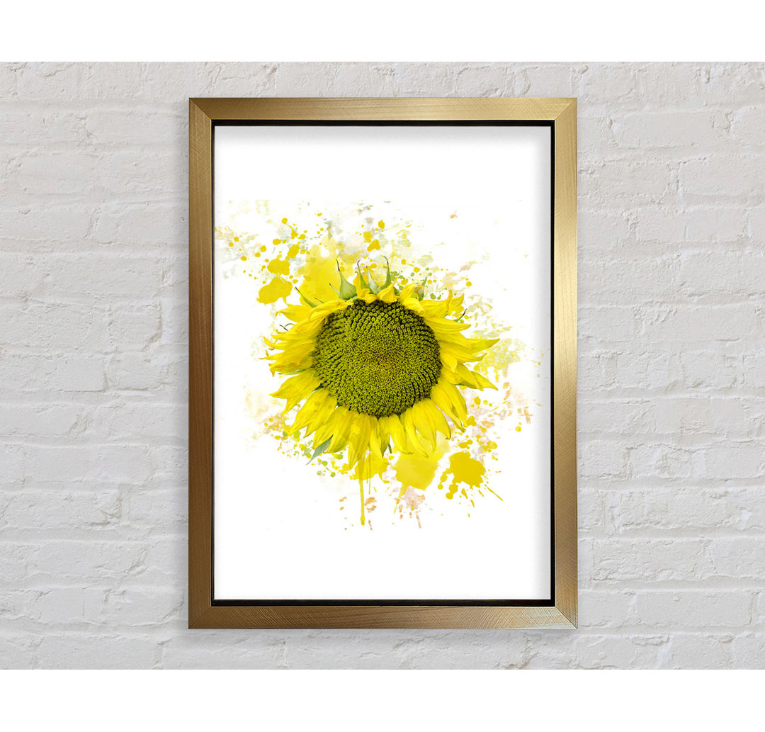 Sunflower Splash 2 - Einzelner Bilderrahmen Kunstdrucke