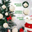 35 pièces de boules de Noël blanches - Décorations de boules de sapin de Noël incassables, 10 styles de décorations de Noël pour les fêtes, les fêtes, Noël
