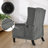 Manual Adjustable WingBack Recliner Chair. with Foldable Side Table, USB Charging ports-454845832