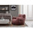 Aeri Compression Medium Adult Soft Teddy Fabric Bean Bag Chair With Foam Filled-1285459450