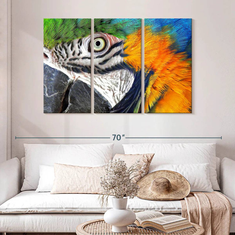 Brampt Macaw Eye, 32" H x 50" W
