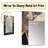 Golden Rising Moon II - Landscape Mirror, Traditional Decorative Wall Mirror, Printed Metal Art-935403287