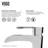 Onyx Rectangular Glass Vessel Bathroom Sink with 11" H Faucet-99538298-99538303
