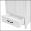 Petit meuble-lavabo en bois avec lavabo