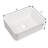 Modern Bathroom Vessel Sink 16"X12" Ceramic - White, Stain-, Countertop Mount Stain , Counter Installation