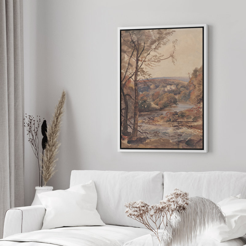 Paysage vibrant, campagne impressionniste, campagne française rustique, Blanc, H 36 po x l 24 po