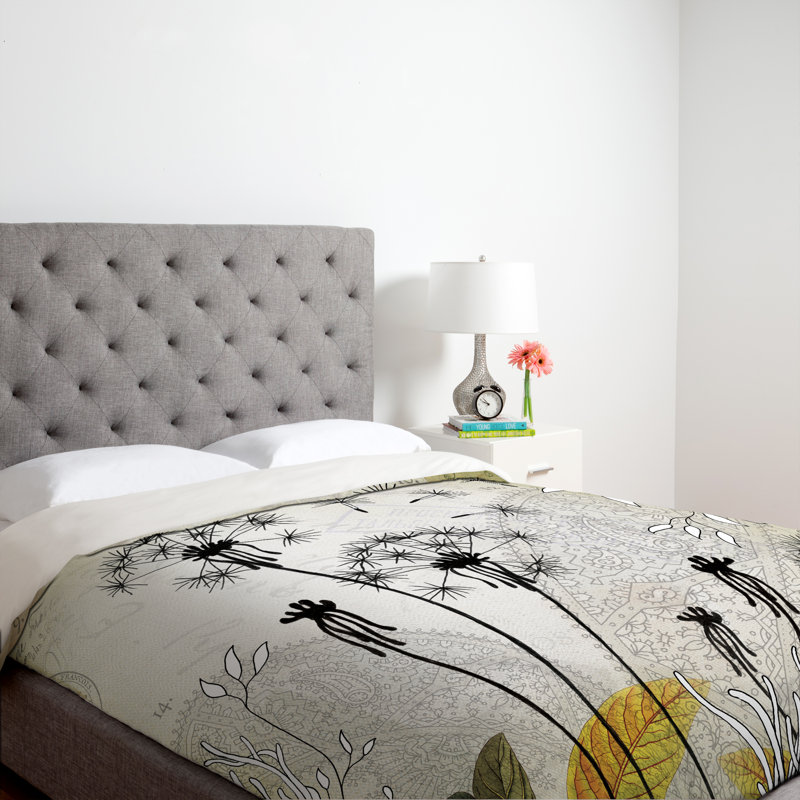 Iveta Abolina Modern & Contemporary Floral Duvet Cover, Twin, Lightweight
