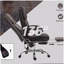 Fauteuil de massage à 6 pointes vibrantes, fauteuil en cuir PU inclinable et chauffant à hauteur réglable, repose-pieds, brun