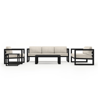 Avion 5 Piece Sofa Seating Group with Sunbrella Cushions