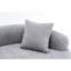 Double profondeur 042, chenille grise, idéal pour les salles de tai-chi, capacité de poids de 400 lb, forme, sièges ergonomiques, touche esthétique, revêtement d'assise en chenille sans effort d'assise, moelleux siège mi-moelleux, oreiller,