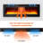 3D Electric Fireplace, 60" Electric Fireplace With Heater, 12 Colour Modes LED Flame Effect, 900/1800W Fireplace Stove, Built-In Fireplace And Wall Mounted Remote Control-1590123911-1590123928