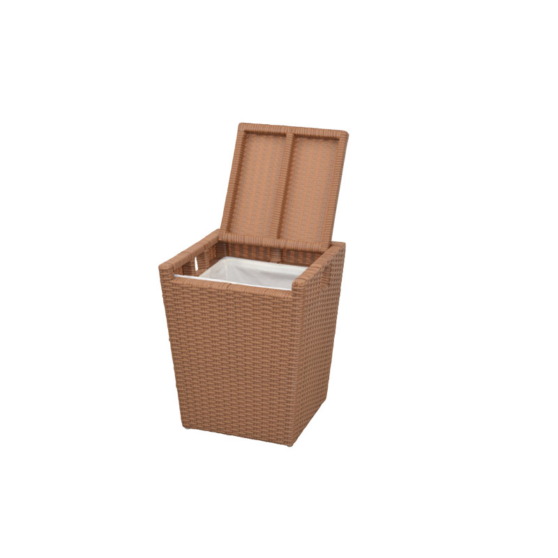 Plastic Laundry Basket, Light brown