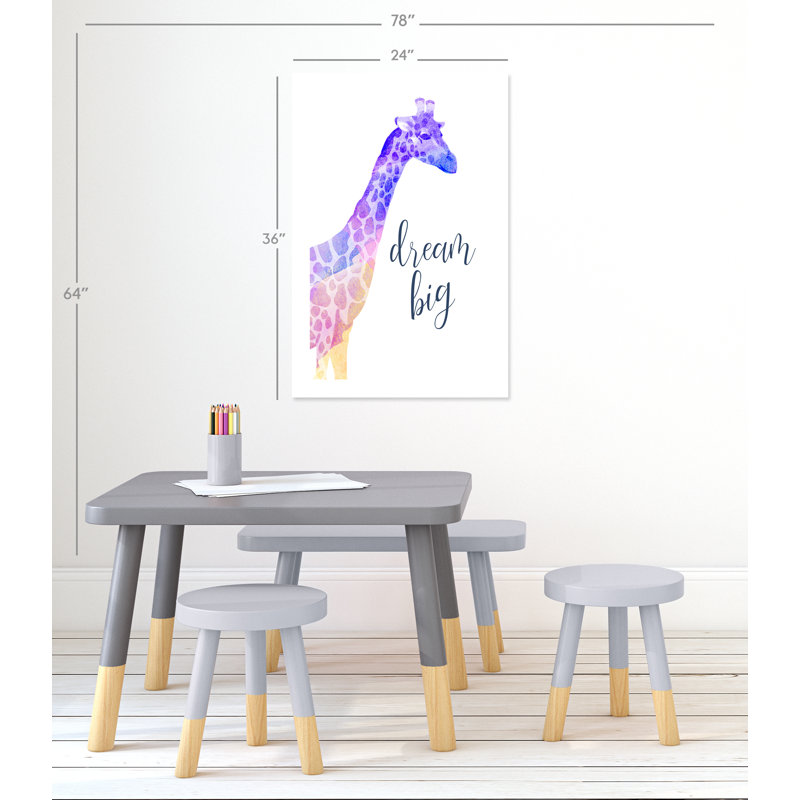 Impression sur papier Rolled Dream Big, H 16 po x l 12 po x P 1 po