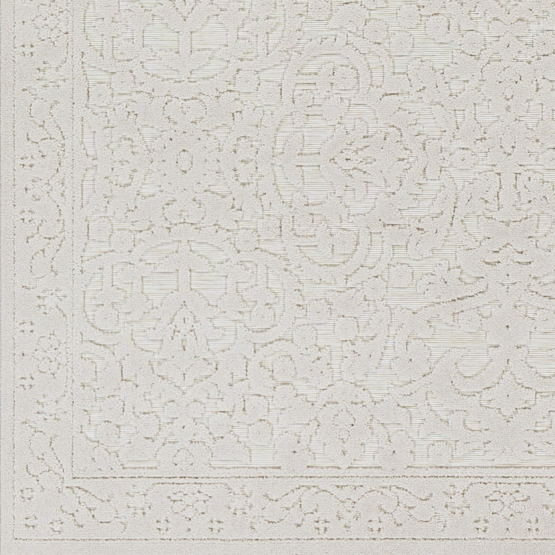 Emert Floral Indoor / Outdoor Rug, Rectangle 7'10" x 10'