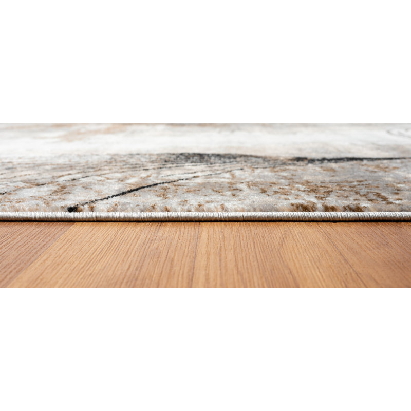Vladya Abstract design Area Rug, Rectangle 2' x 3'3"