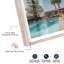 «Palm Springs Entourage Shadowbox» par Coastal Glam Art par Notoriart, cadre blond, 54 x 36-1274313301-1274313300