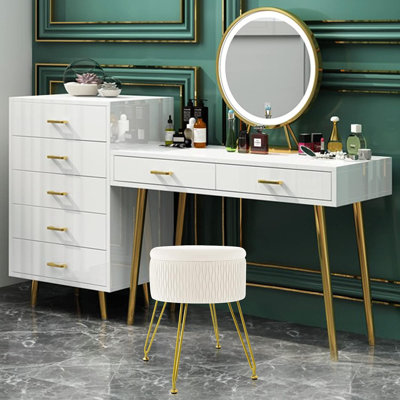 Nirah Steel Accent Stool