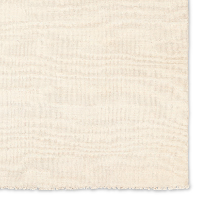 Jaipur Living Origin SAG18 Handknotted Solid Ivory Area Rug (6'x9'), Rectangle 6' x 9'