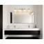 Luminaire pour meuble-lavabo à 4 lumières en nickel brossé et nickel poli 4 lumières avec verre opale gravé Tekamah-317944296-302604736