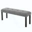 Banc de salle à manger en lin capitonné Modern-1092355995