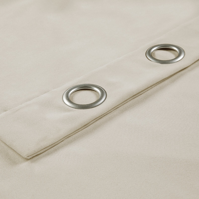 Crellin Blackout Curtain Single Panel, 52" W x 63" L, Beige