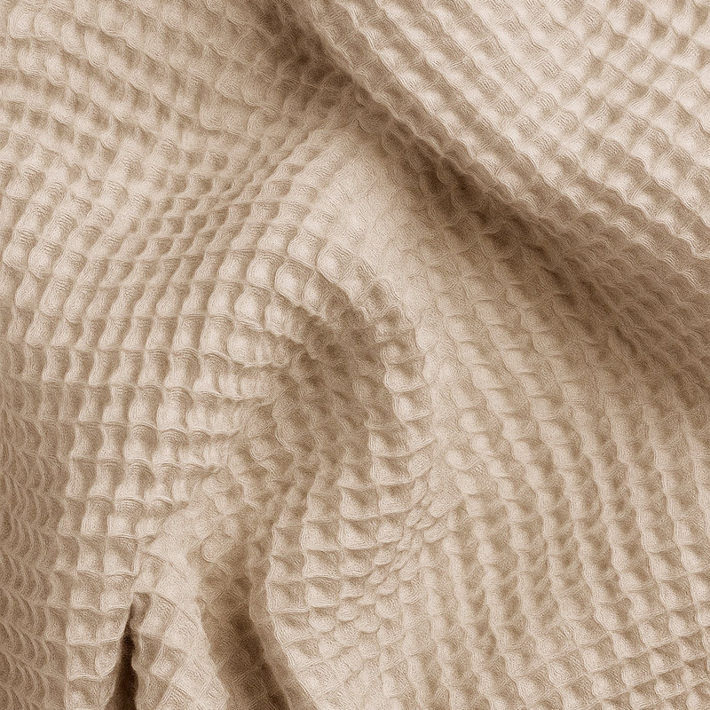 Reffett Waffle Bath Robe Dressing Gown Unisex, Linen, S/M