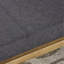 Banc rembourré en mousse de couleur gris anthracite avec rangement de 15,61 pouces de profondeur - Optimisation de l'espace