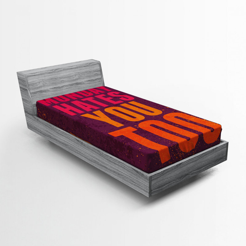 Drap-housse en microfibre Grunge Design, Drap-housse de taille simple