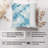 Abstract Blue Geode Marble Pattern VIII Modern Throw Pillow Cover-124215713